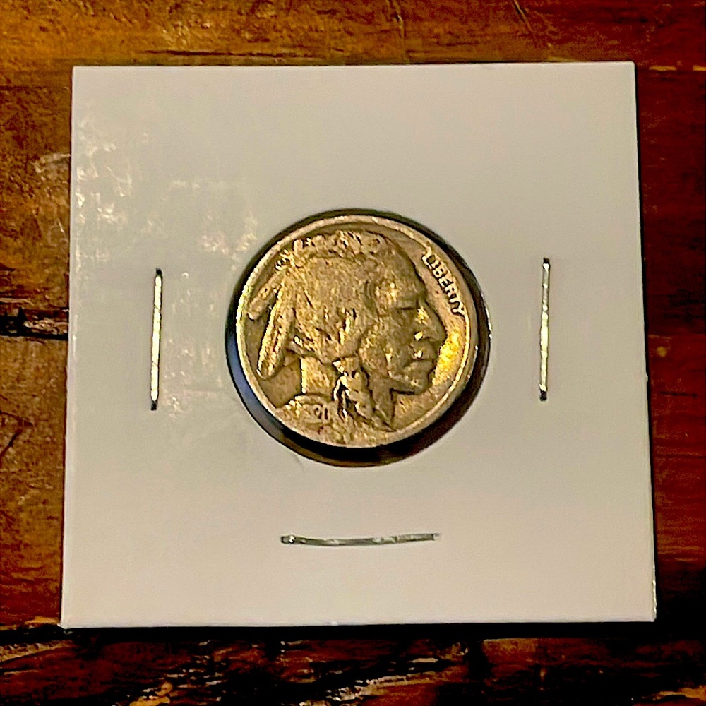 1920 Vintage Buffalo Nickel Philadelphia Mint